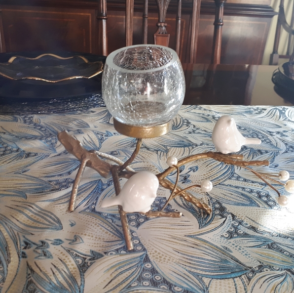 Vintage blue beaded 13 1/4 in placemats - Picture 10 of 15